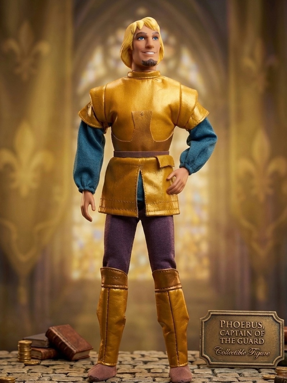 |VTG| 90s Mattel Disney Hunchback of Notre Dame Phoebus Doll w/ Original Outfit